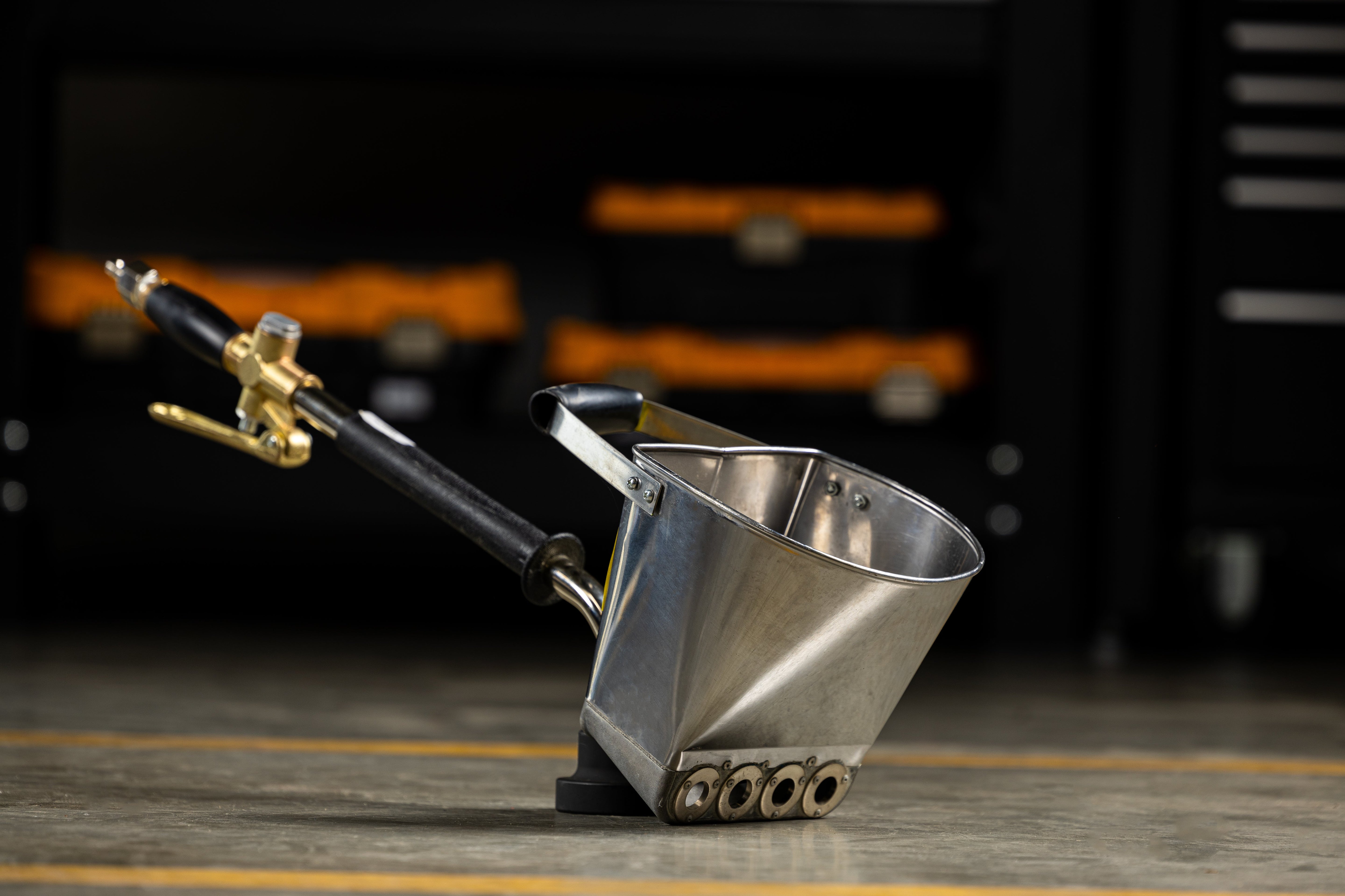 Stroj na omietanie z nehrdzavejúcej ocele gebo