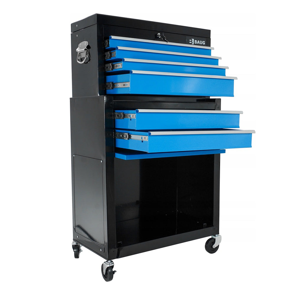 Dielenská skriňa - vozík na náradie 2ks so 6 zásuvkami Baug