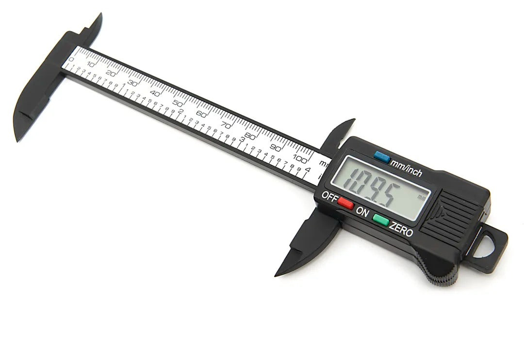 Digitálne posuvné meradlo 100mm, LCD displej, prenosť 0,1mm, konverzia mm/palce HBM Holandsko