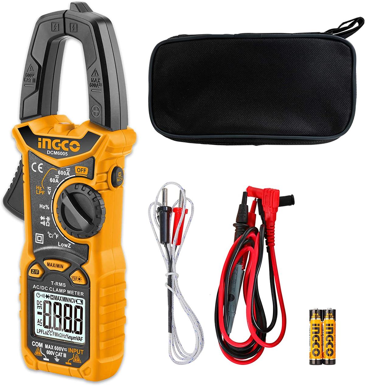 Digitálny kliešťový multimeter 600 Ingco