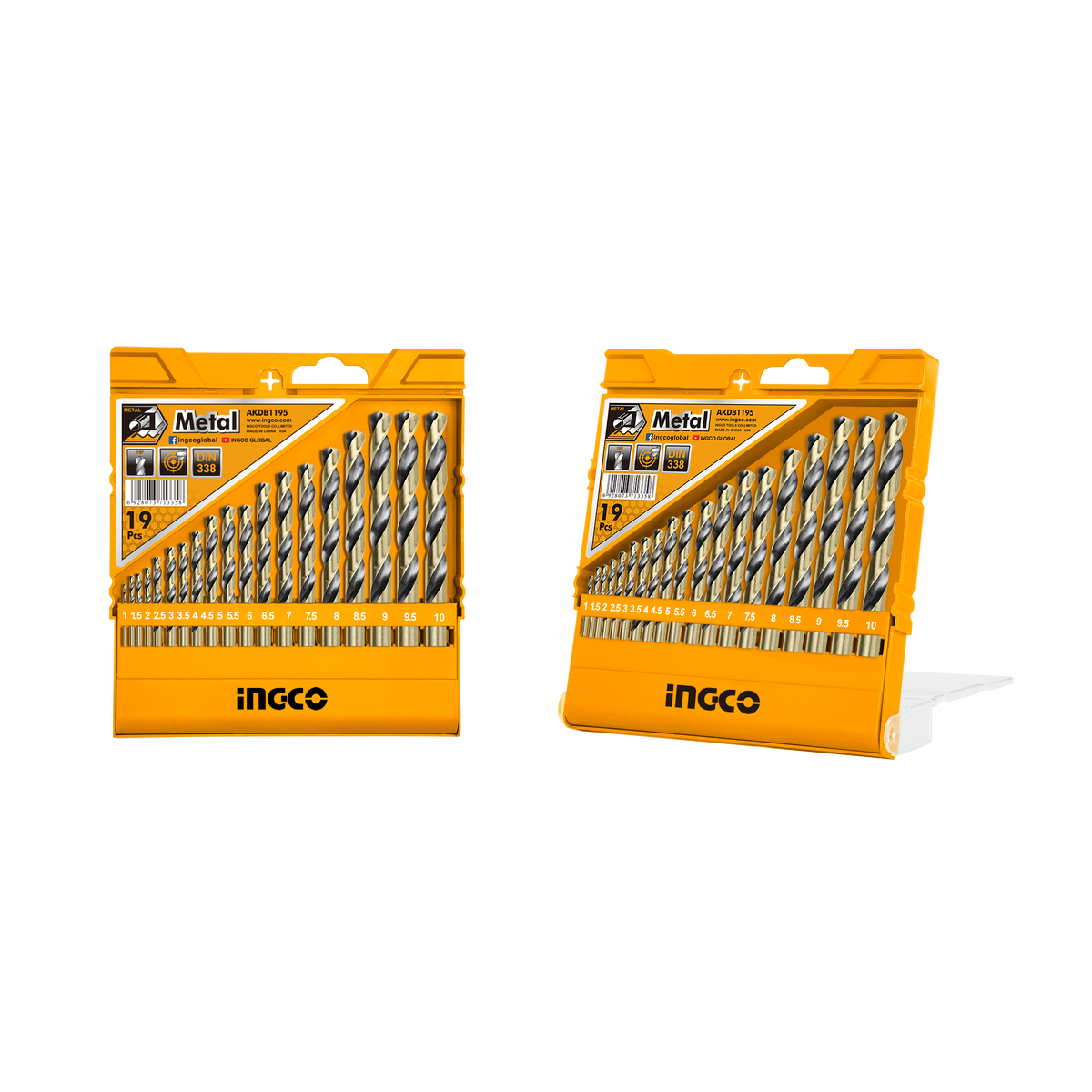 Sada vrtákov HSS do kovu 19ks Ingco