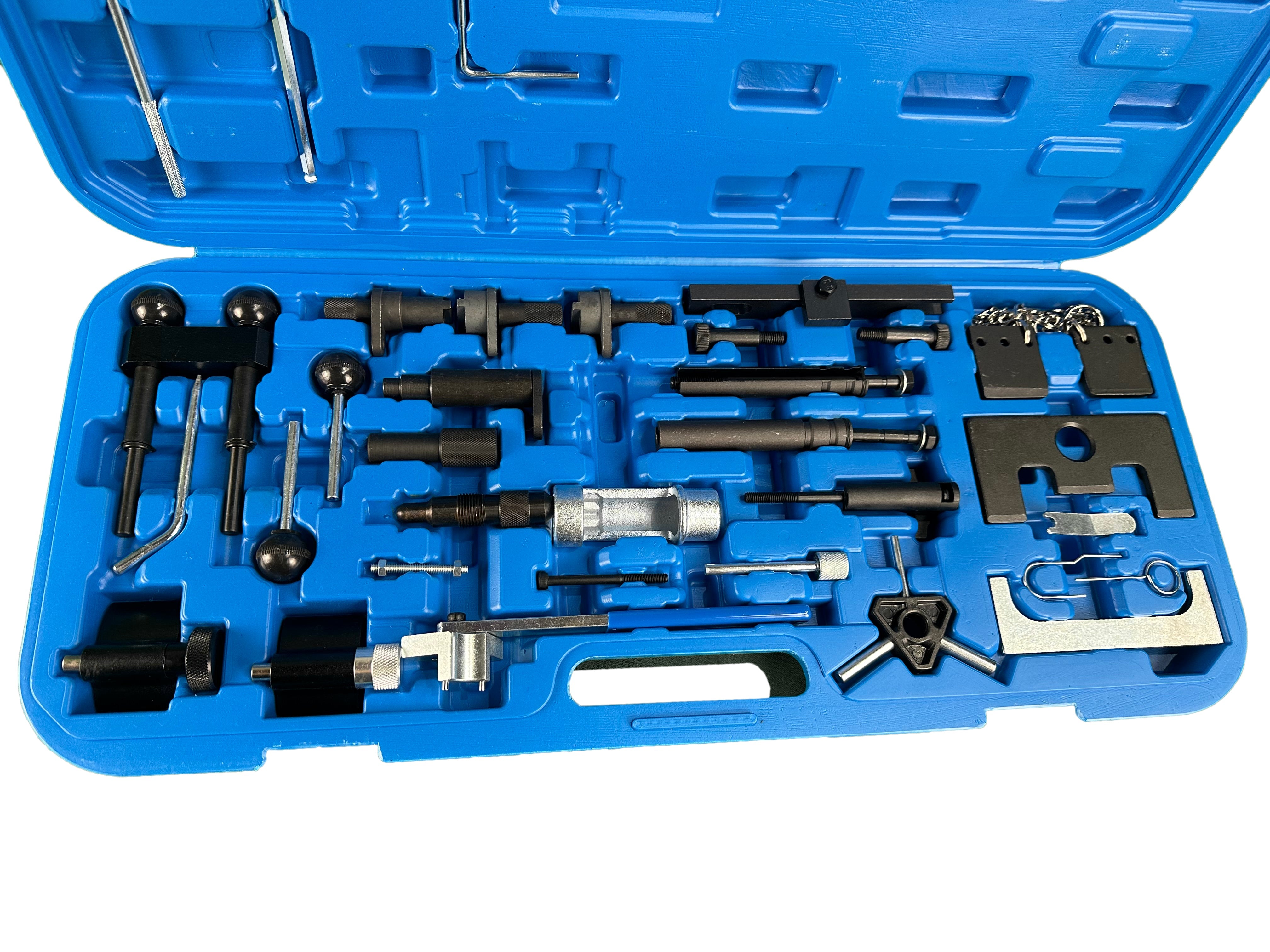 Aretačná sada rozvodov diesel a benzín VW Audi Seat Škoda 1.2 1.4 1.6 1.9 2.0 2.5 3.3 Gebo Tools