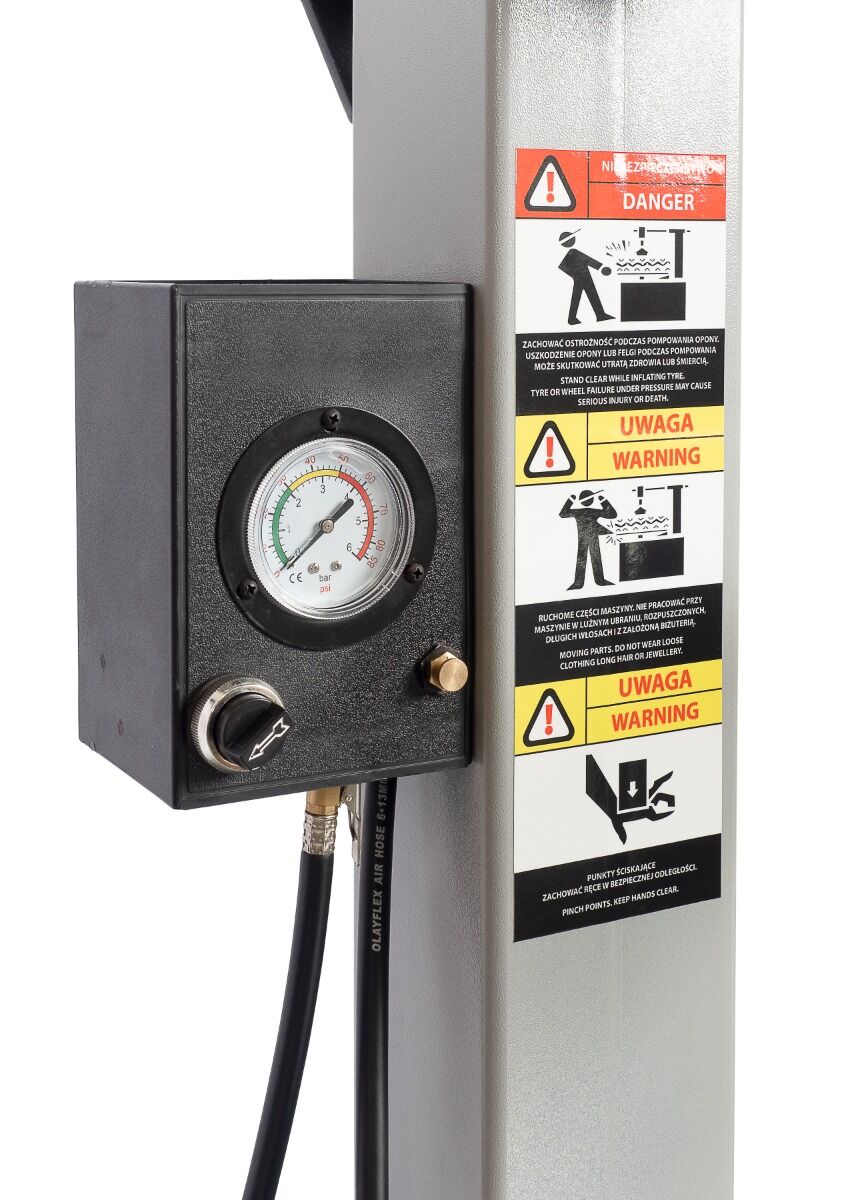 Automatická prezúvačka - vyzúvačka pneumatík s ramenom Runflat 24'', 380V, Invento