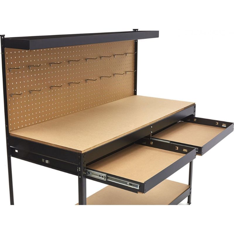 Pracovný stôl so zásuvkami a panelom na náradie HBM