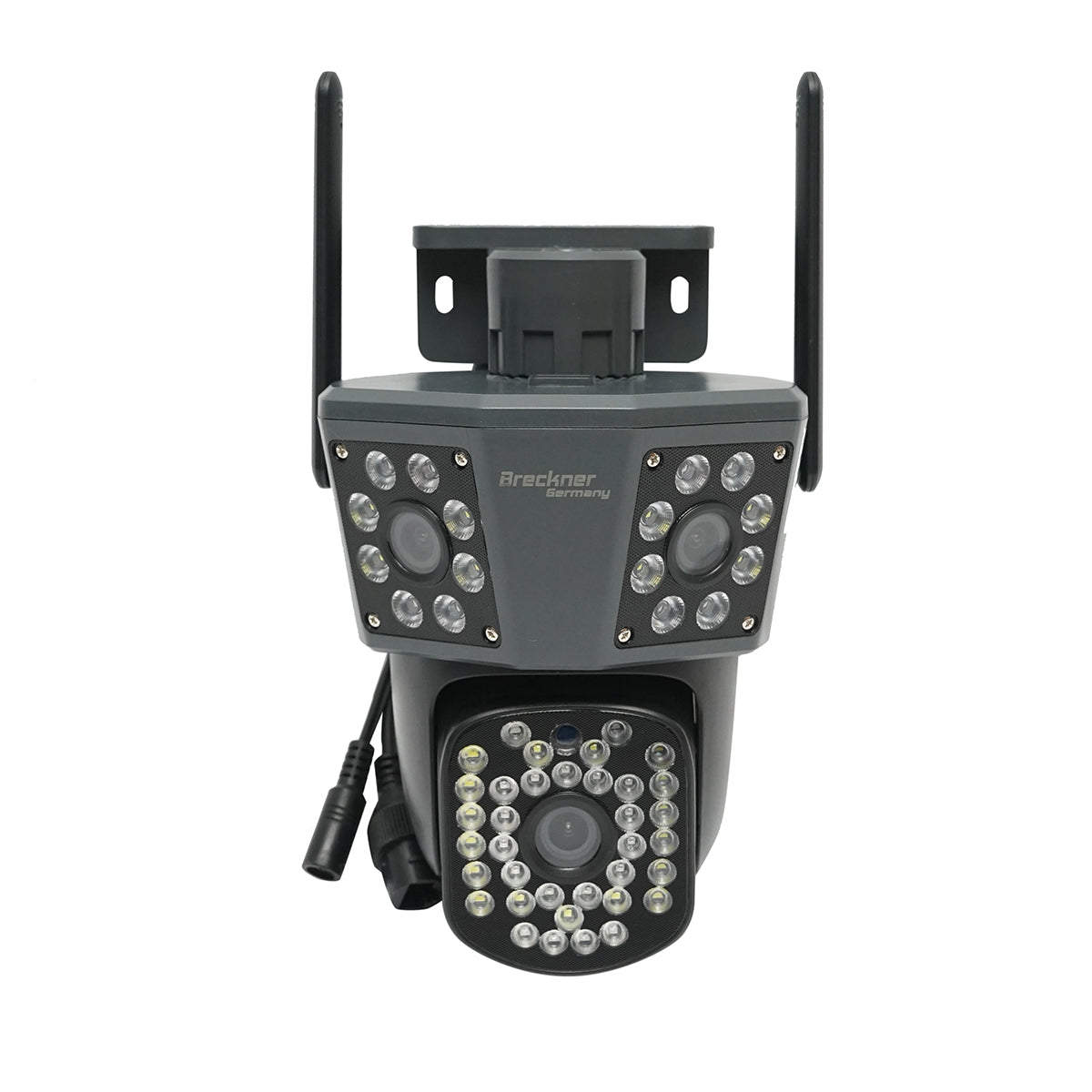 Bezpečnostná kamera s 3 šošovkami, 3 objektívy 6 MP, Wifi 2.4GHz, otočenie 360 stupňov PTZ s pohybovým senzorom, alarmom, detekciou osôb a aplikáciou IPC360 Home