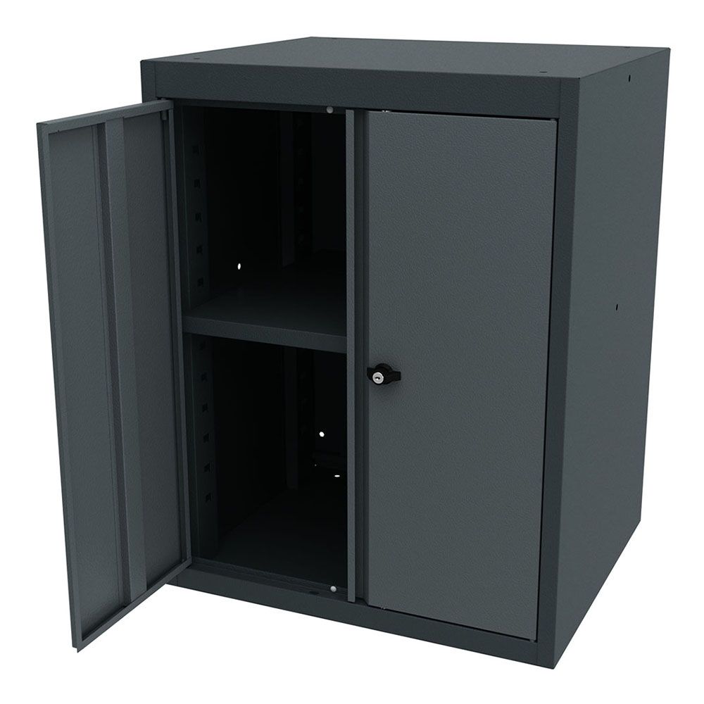 Dielenská skriňa s 2 dverami a 2 policami – 62 × 53 × 79 cm