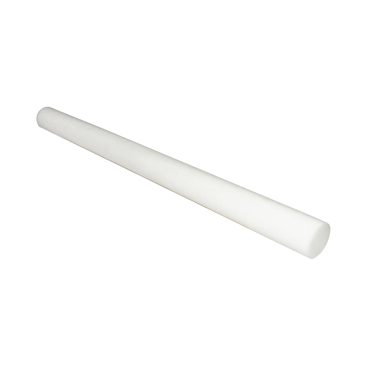 Biela polyamidová, polyoxymetylén-polyacetálová tyč POM 1000x70mm 5.83 KG
