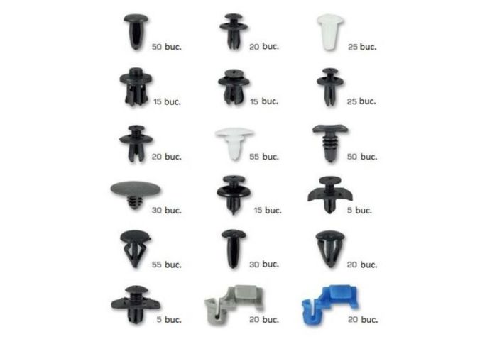 Sada plastových klipov a úchytiek pre mazda 475 kusov