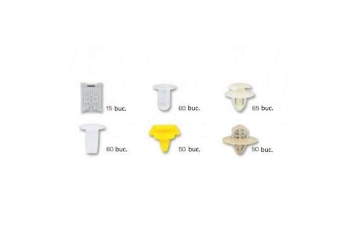 Súprava plastových klipov na obloženie, Renault, 300 kusov