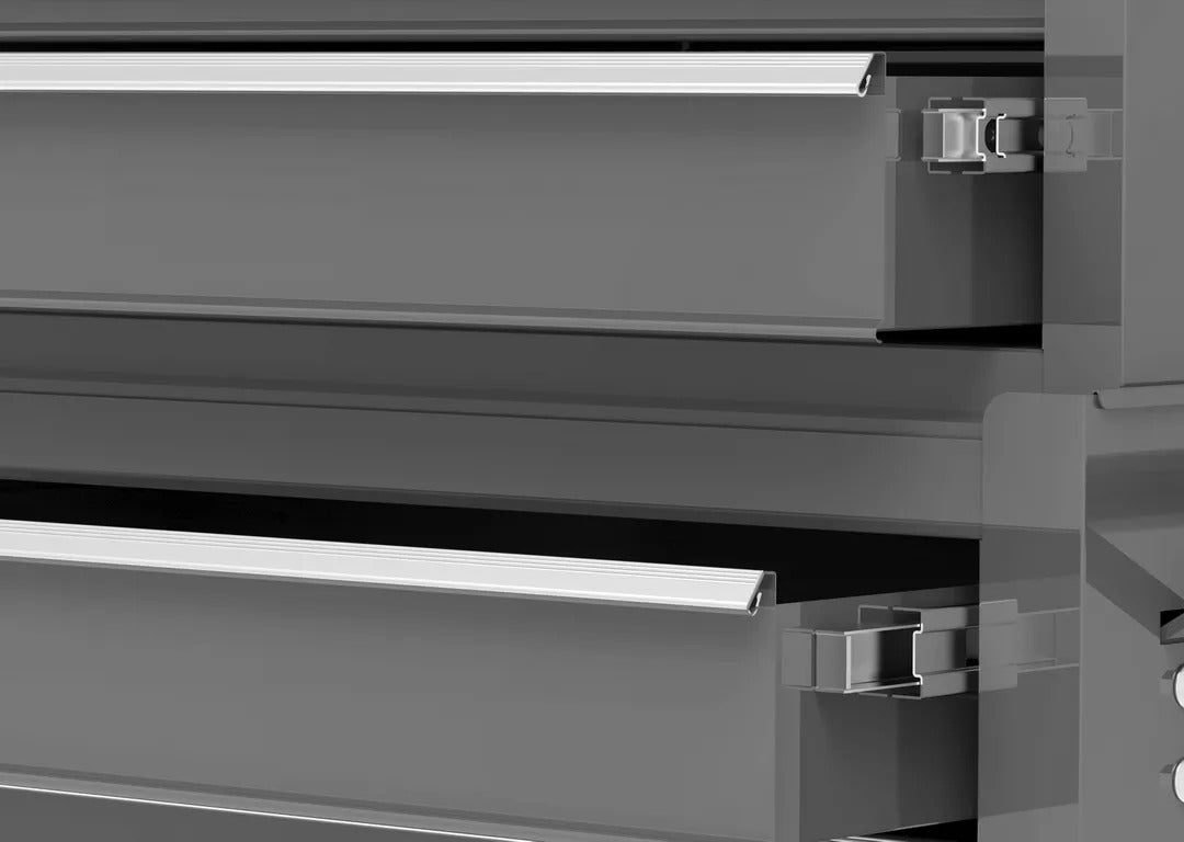 Dielenská skriňa - vozík na náradie 2ks, 8 zásuviek, sivá - HBM, premium, Holandsko