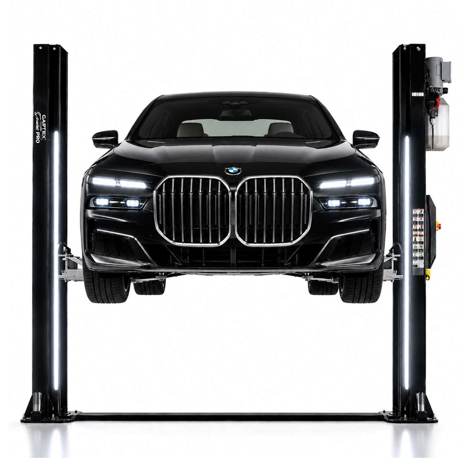 Dvojstĺpový zdvihák 4,5t s LED osvetlením, s automatickým odistením, elektrohydraulický 230V, Castex + olej zadarmo