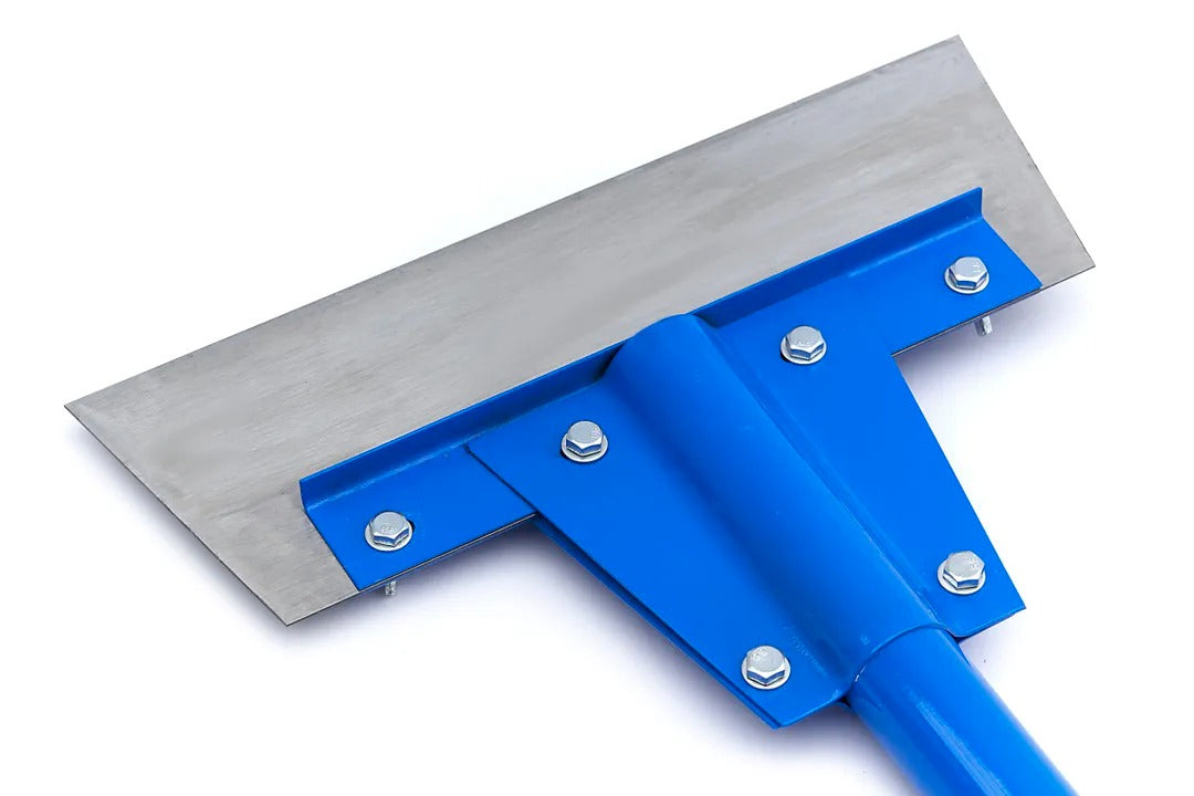 Podlahová škrabka HBM Holandsko 300mm, s 1350mm sklolaminátovou násadou, na odstránenie lepidla, farby alebo koberca