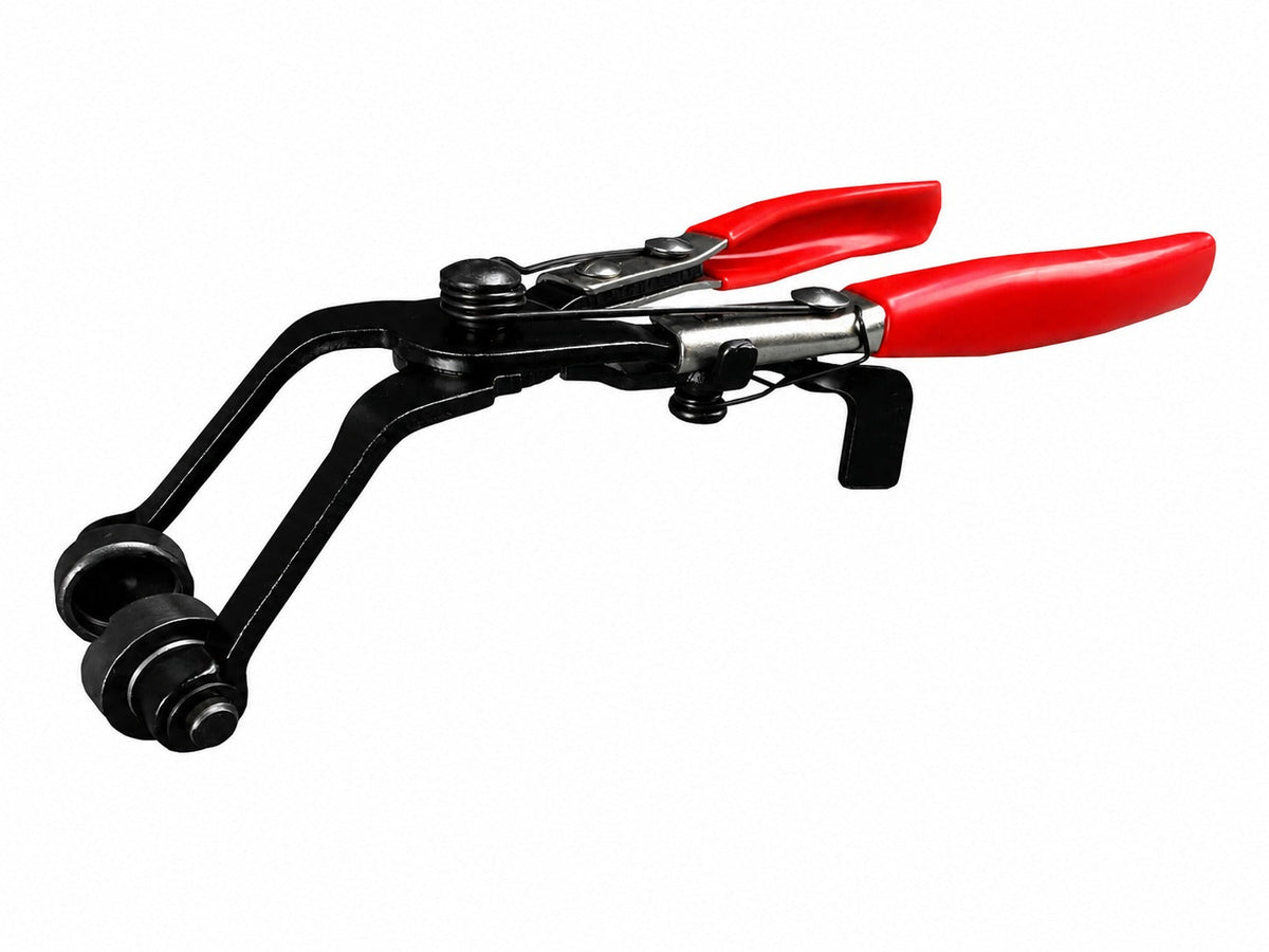 Kliešte na hadicové spony, zahnuté, model 1 Gebo Tools
