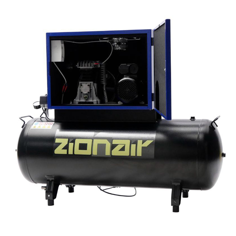 Tichý kompresor 2.2 kw 10 bar 200 l 230 v zionair