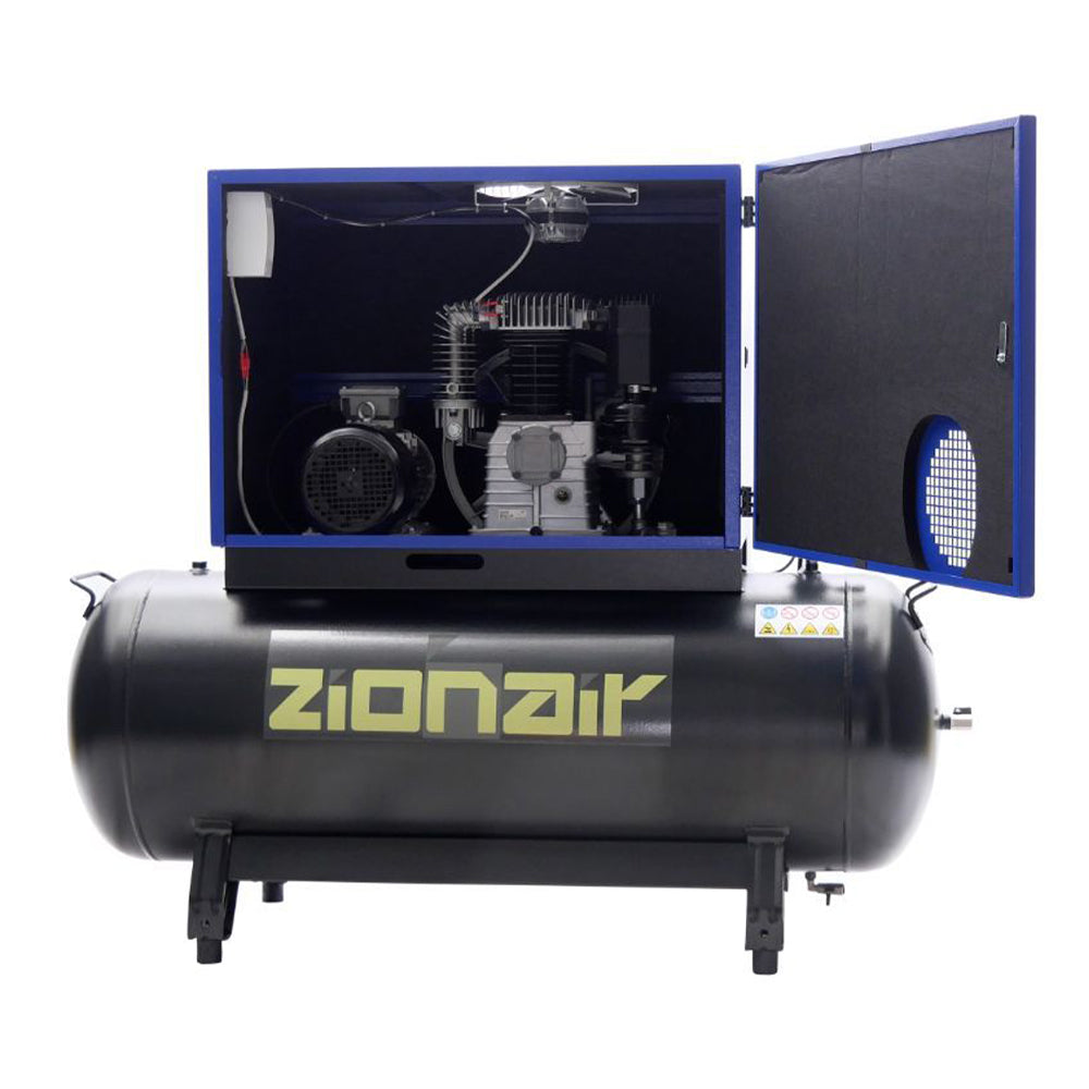 Tichý kompresor 4 kw 11 bar 270 l 400 v zionair