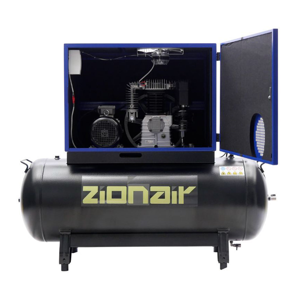 Tichý kompresor 4 kw 11 bar 270 l 400 v zionair
