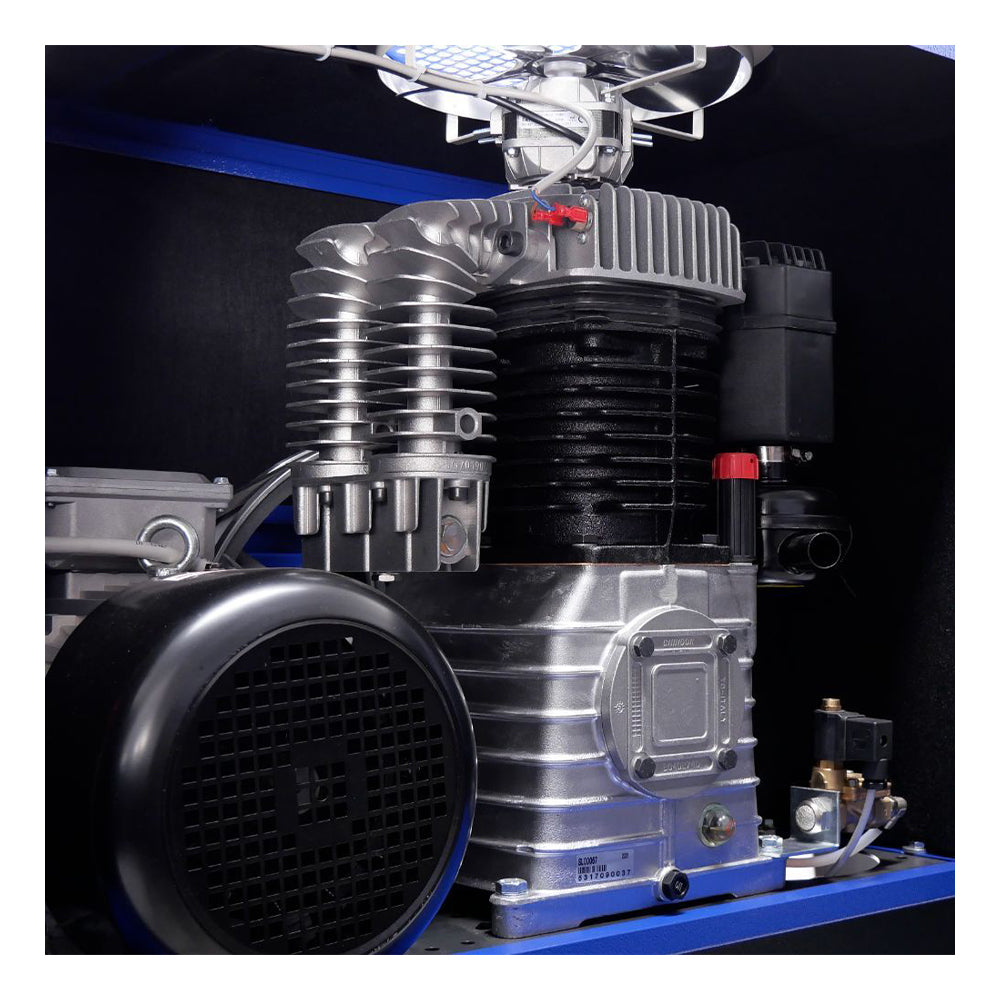 Tichý kompresor so spúšťaním star-delta 5.5 kw 11 bar 270 l 400 v zionair