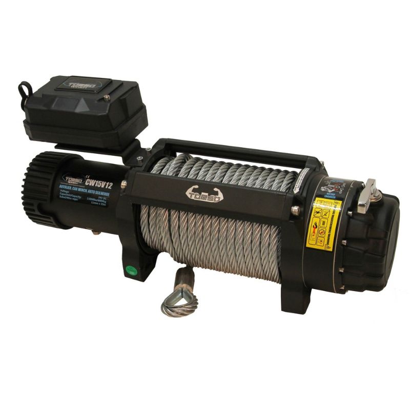 Elektrický lanový naviják 12V/24V s diaľkovým ovládačom 6804kg