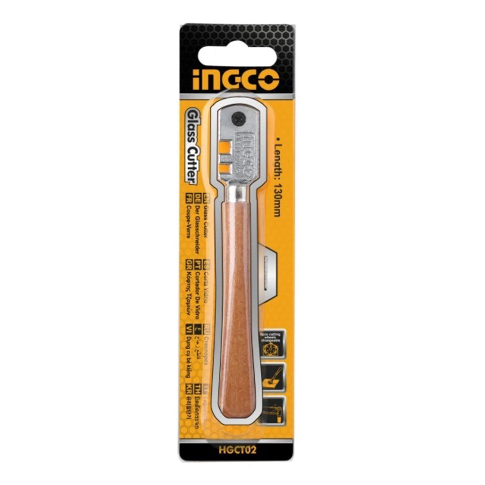 Rezák na sklo - rezačka skla so 6 čepeľami 130mm Ingco