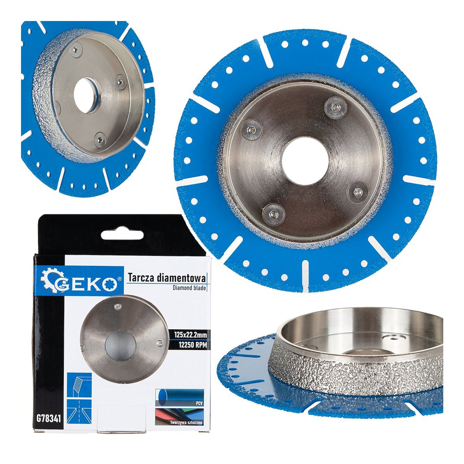 Diamantový kotúč 125mm na rezanie PVC rúr