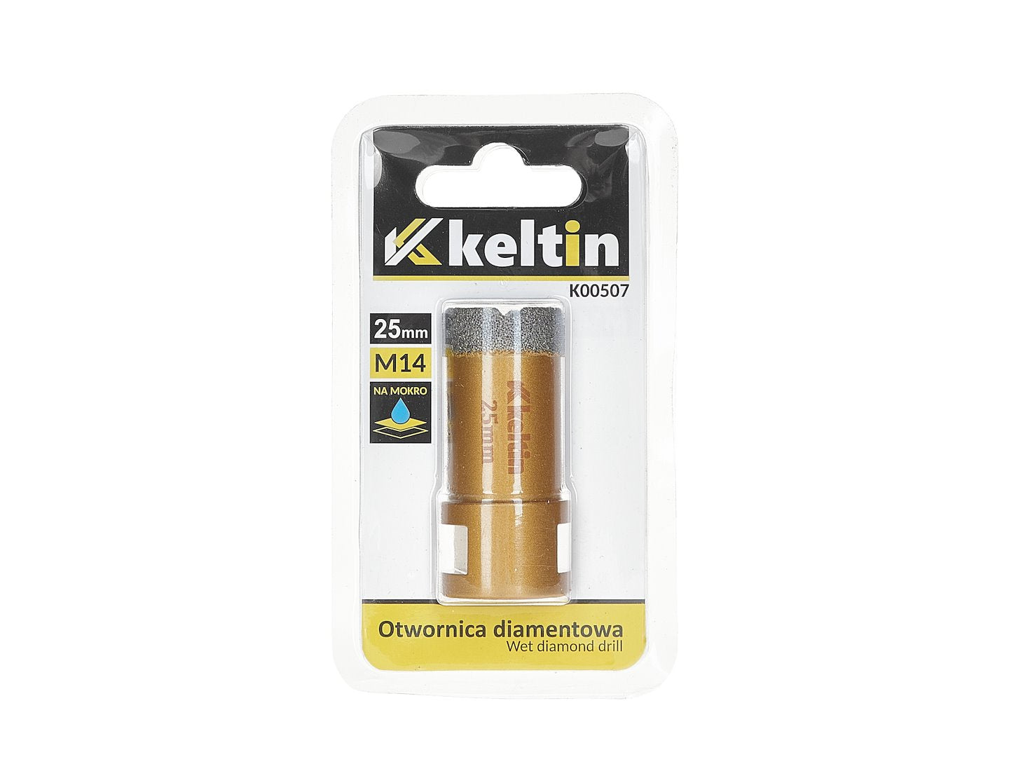 Diamantový vykružovací korunkový vrták 25mm M14, Keltin