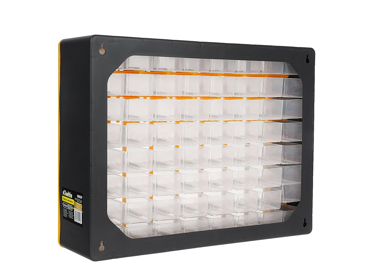 Dielenský organizér so zásuvkami 50 × 16 × 39cm, 64 zásuviek, Keltin