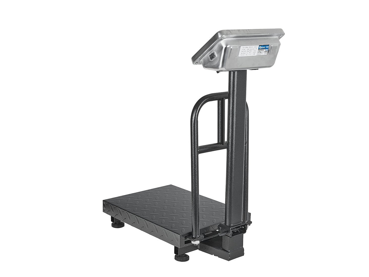 Digitálna plošinová váha s LCD displejom, obchodná, 150kg, Geko