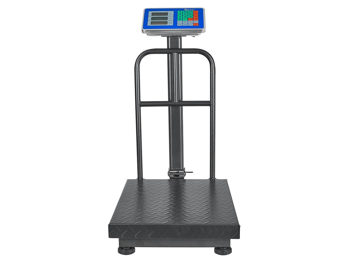 Digitálna plošinová váha s LCD displejom, obchodná, 300kg, Geko