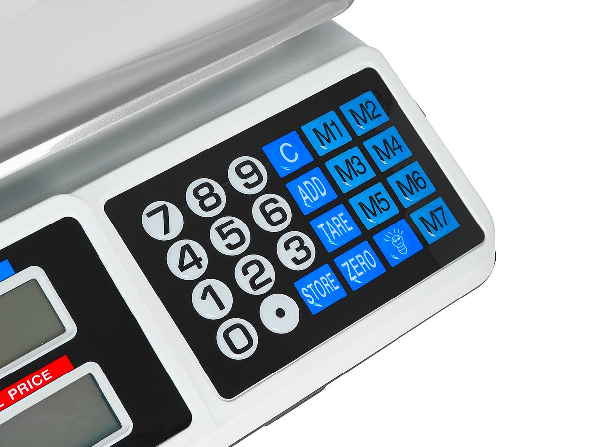 Digitálna stolná váha s LCD displejom, obchodná, 40kg, Geko