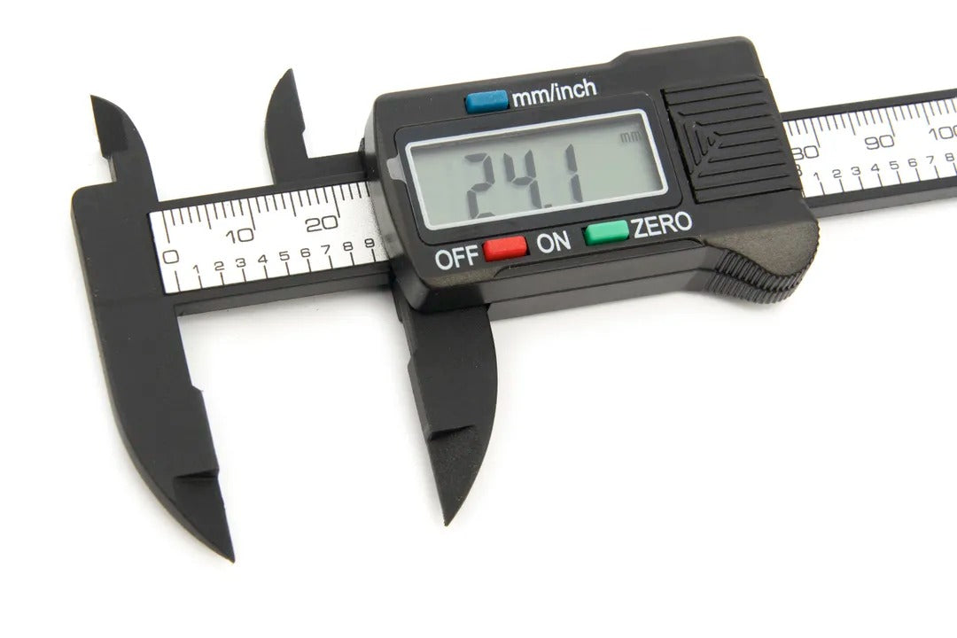 Digitálne posuvné meradlo - šublera, 100mm, LCD displej, prenosť 0,1mm, konverzia mm/palce HBM Holandsko