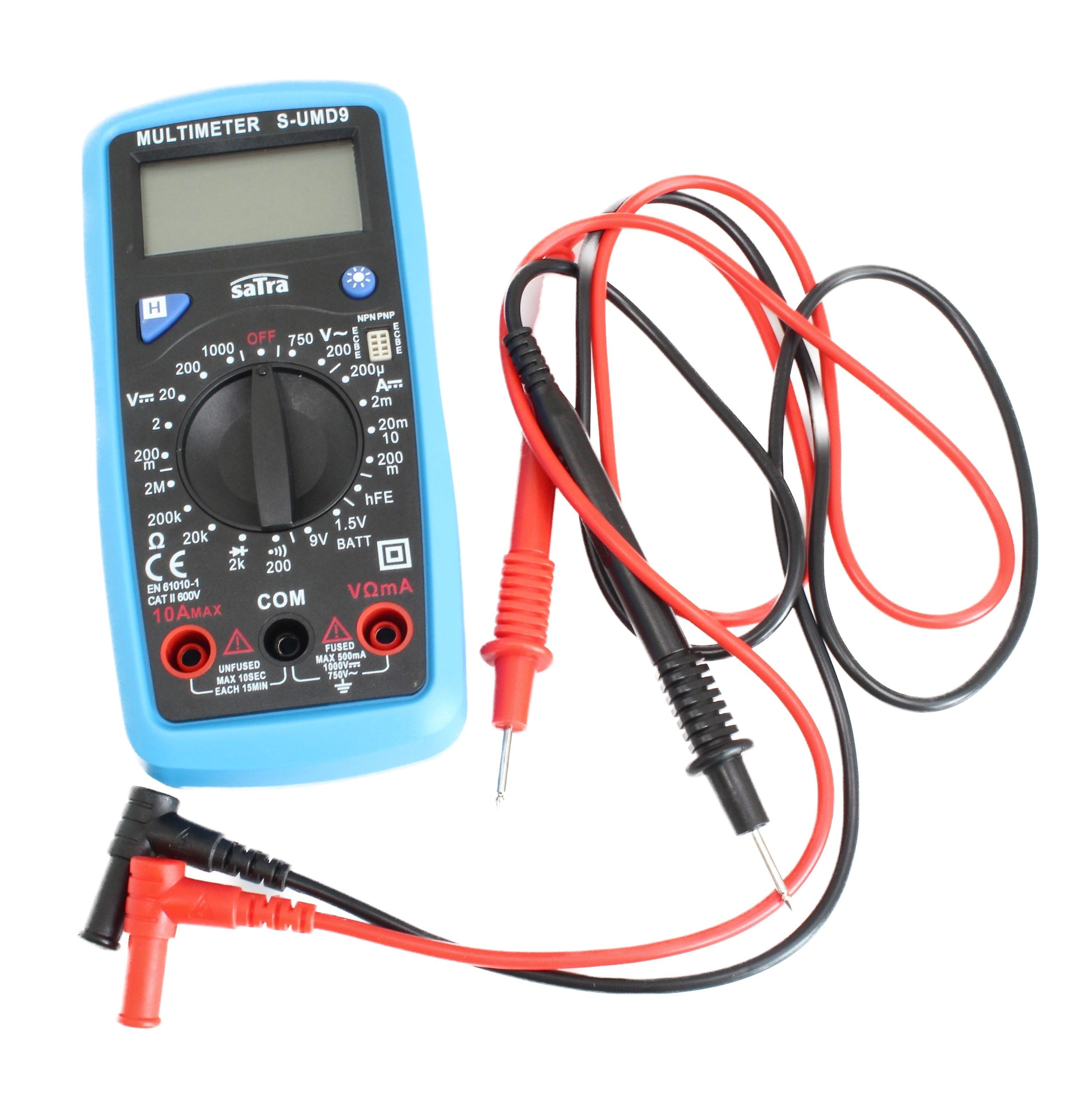 Digitálny multimeter Satra AC 200-750V DC 200mV - 200mA 200 μa - 200mA