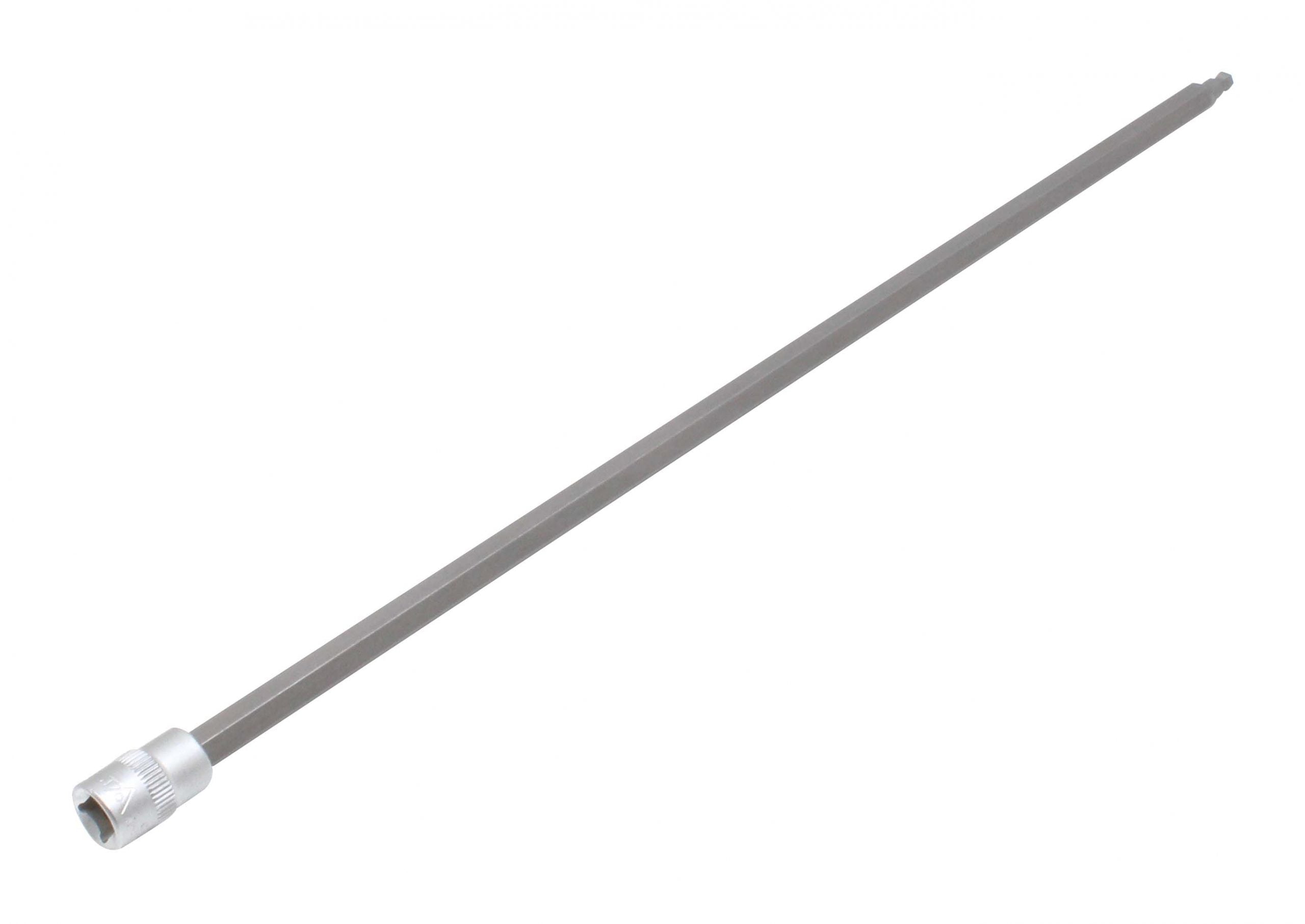 Dlhá nástrčná hlavica s bitom - kľúč s guľou 4mm 1/4'' 300mm na montáž/demontáž snímača PMS VW Audi VAG dieselové motory 2.0