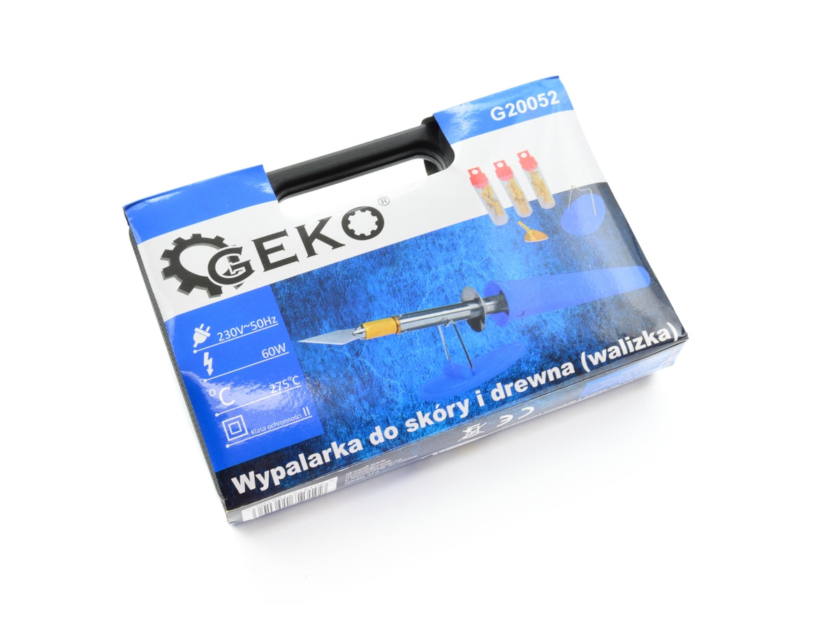 Elektrická spájkovačka - vypaľovačka do dreva, kože, korku 60W Geko