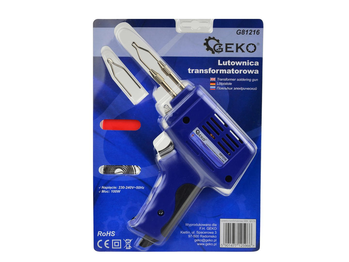 Elektrická spájkovačka 100W, Geko