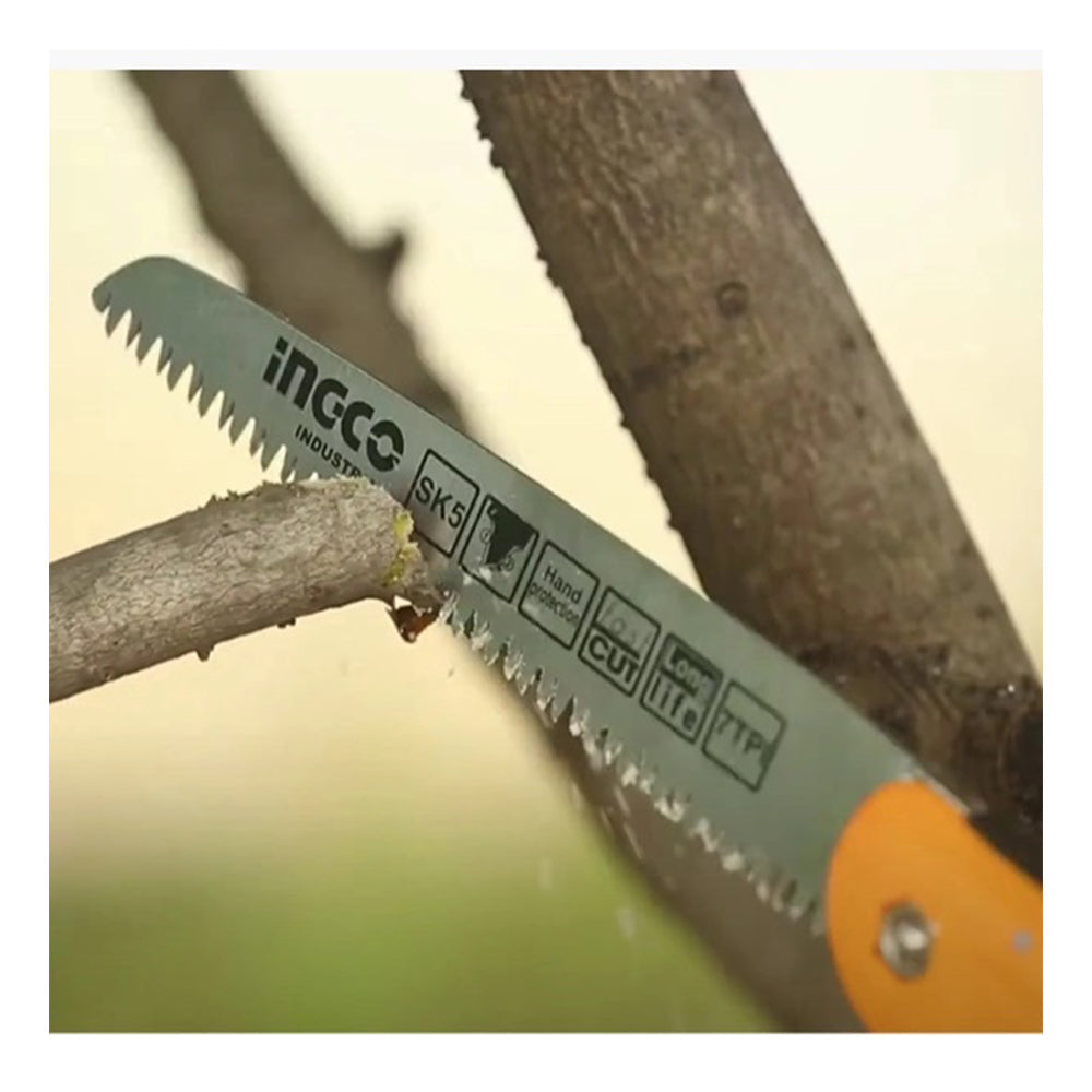 Skladacia ručná píla 180 mm 7 TPI ingco