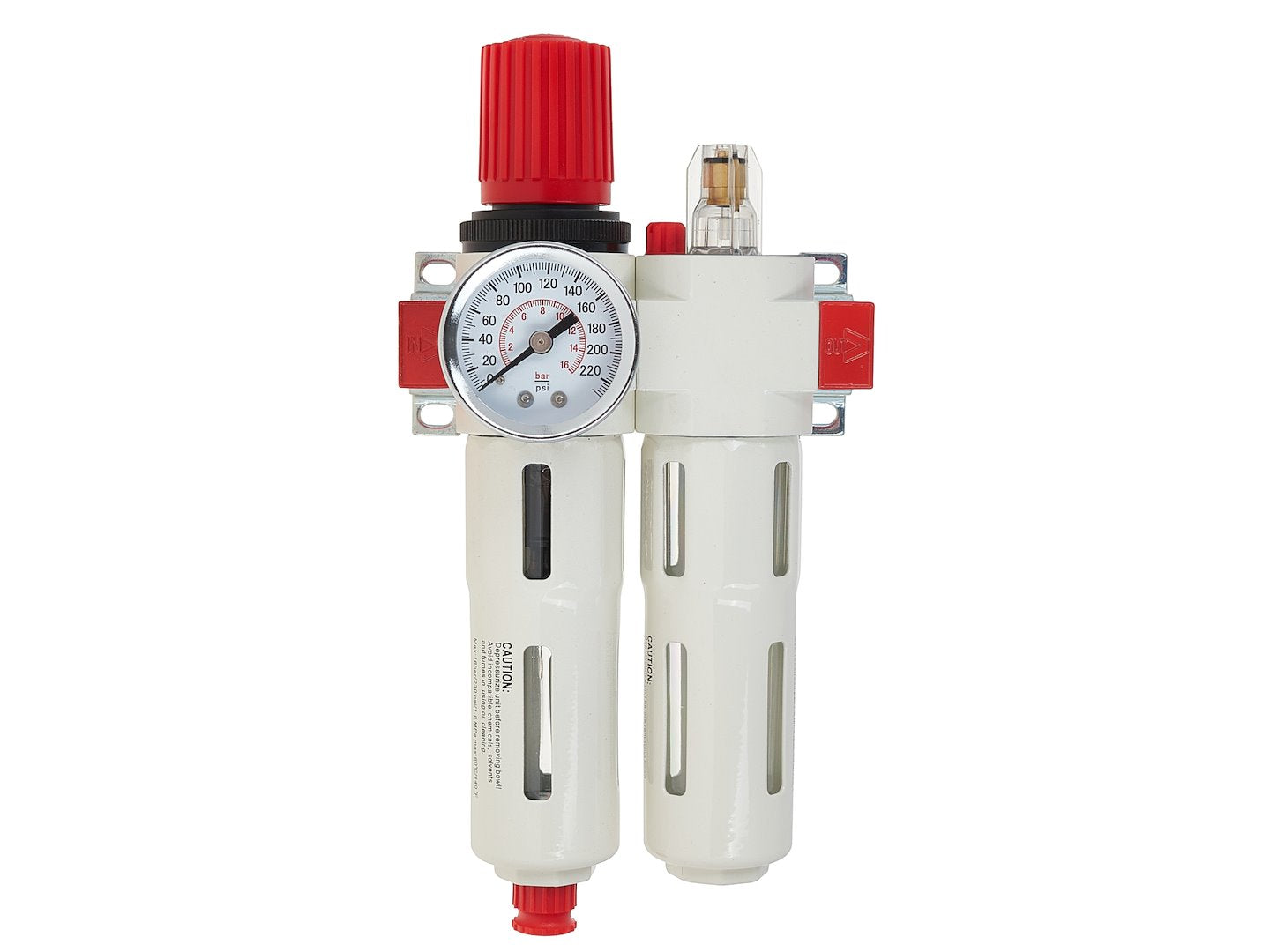 Filter, reduktor tlaku, olejnička pre pneumatické rozvody 1/4'' Tvardy