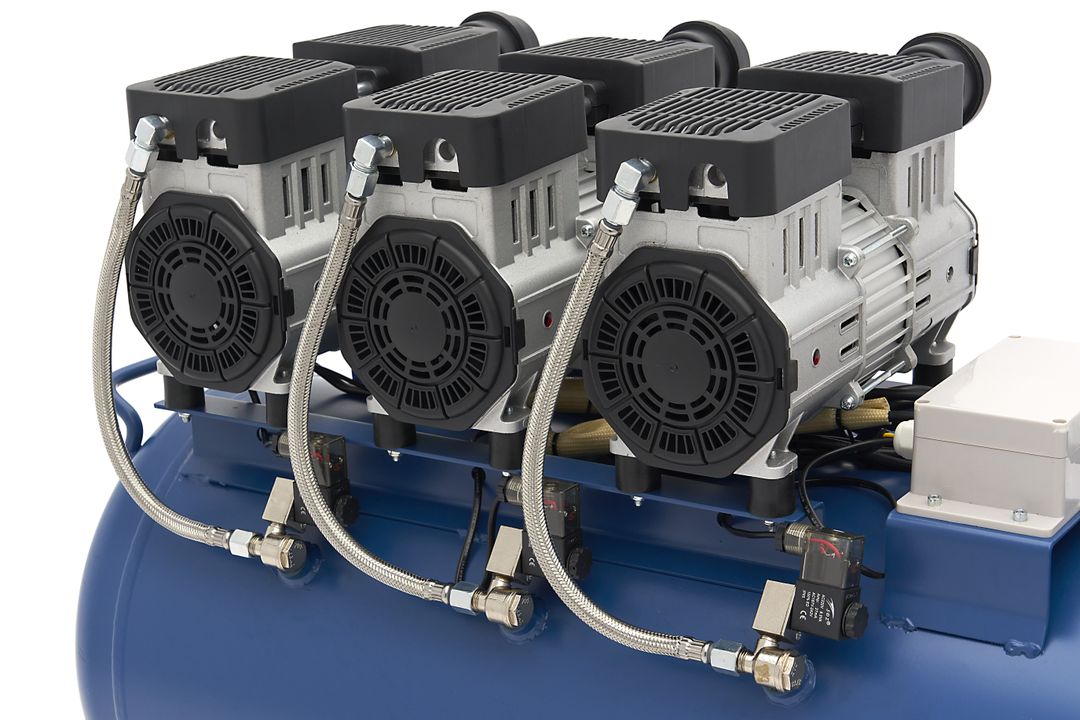 Tichý bezolejový kompresor s nízkou hlučnosťou 90l HBM Machines