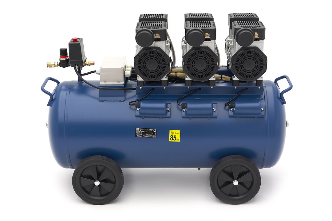 Tichý bezolejový kompresor s nízkou hlučnosťou 90l HBM Machines