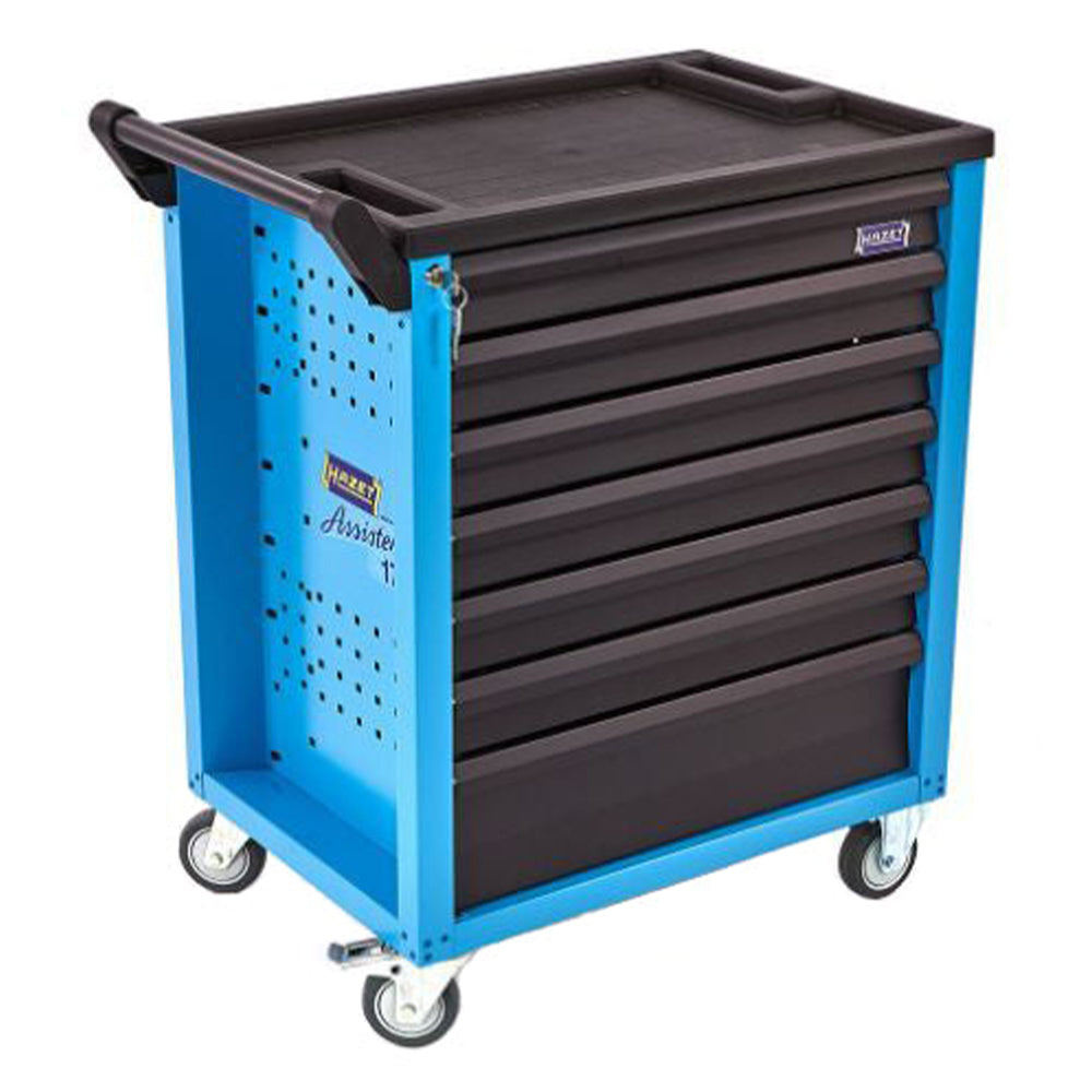 Skrinka Hazet so 7 zásuvkami, vybavená náradím 121 kusov