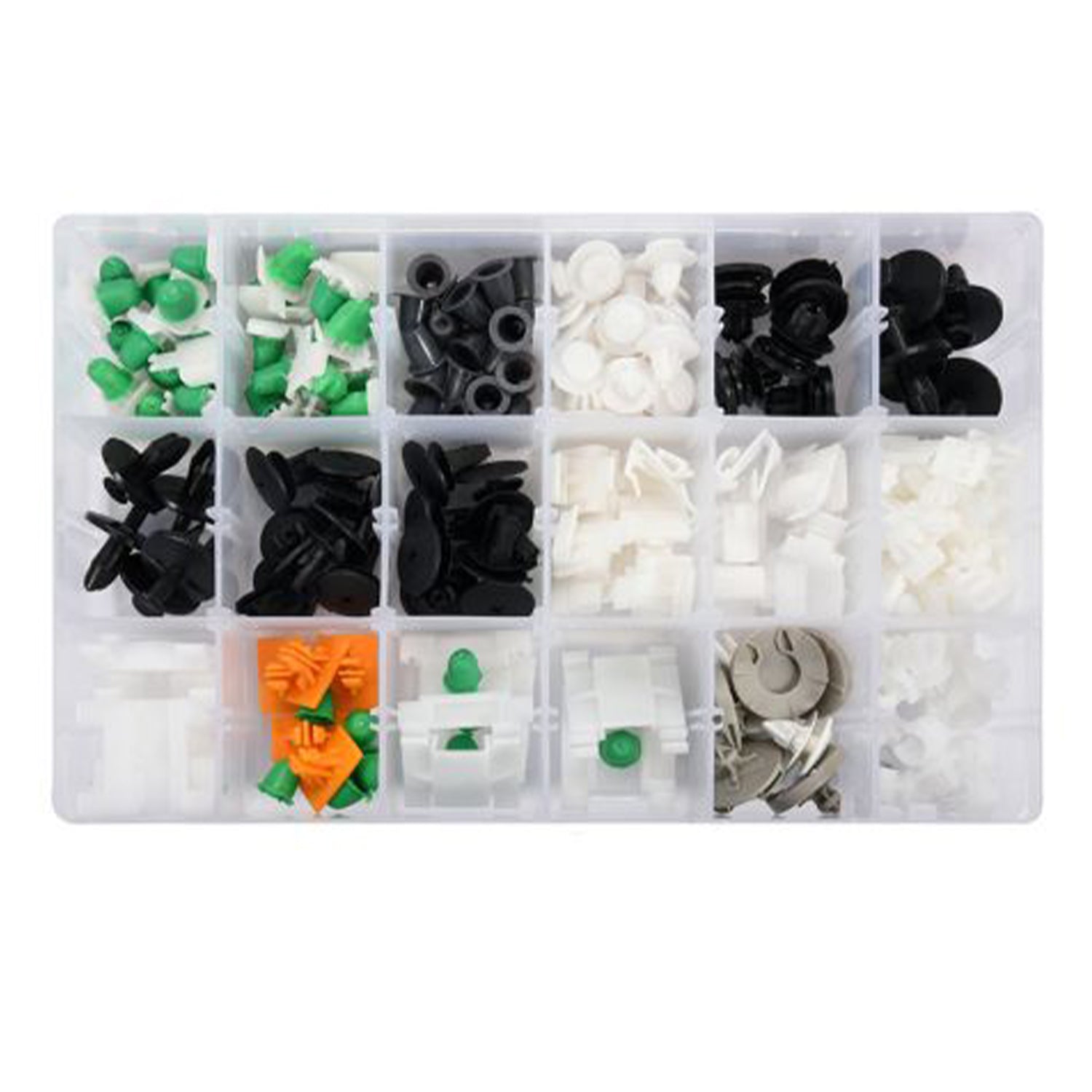 Sada plastových klipov a úchytiek pre vw audi 160 kusov