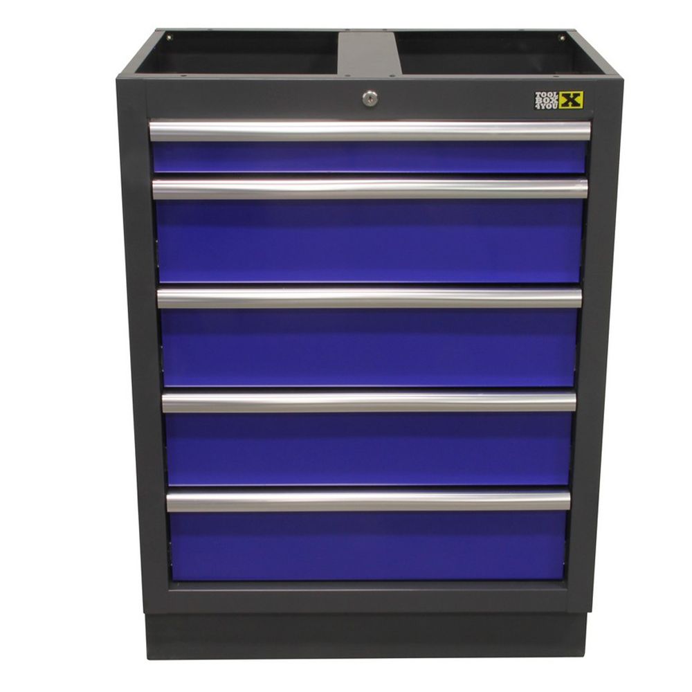 Dielenská skrinka na náradie, 5 zásuviek, bez dosky Toolbox