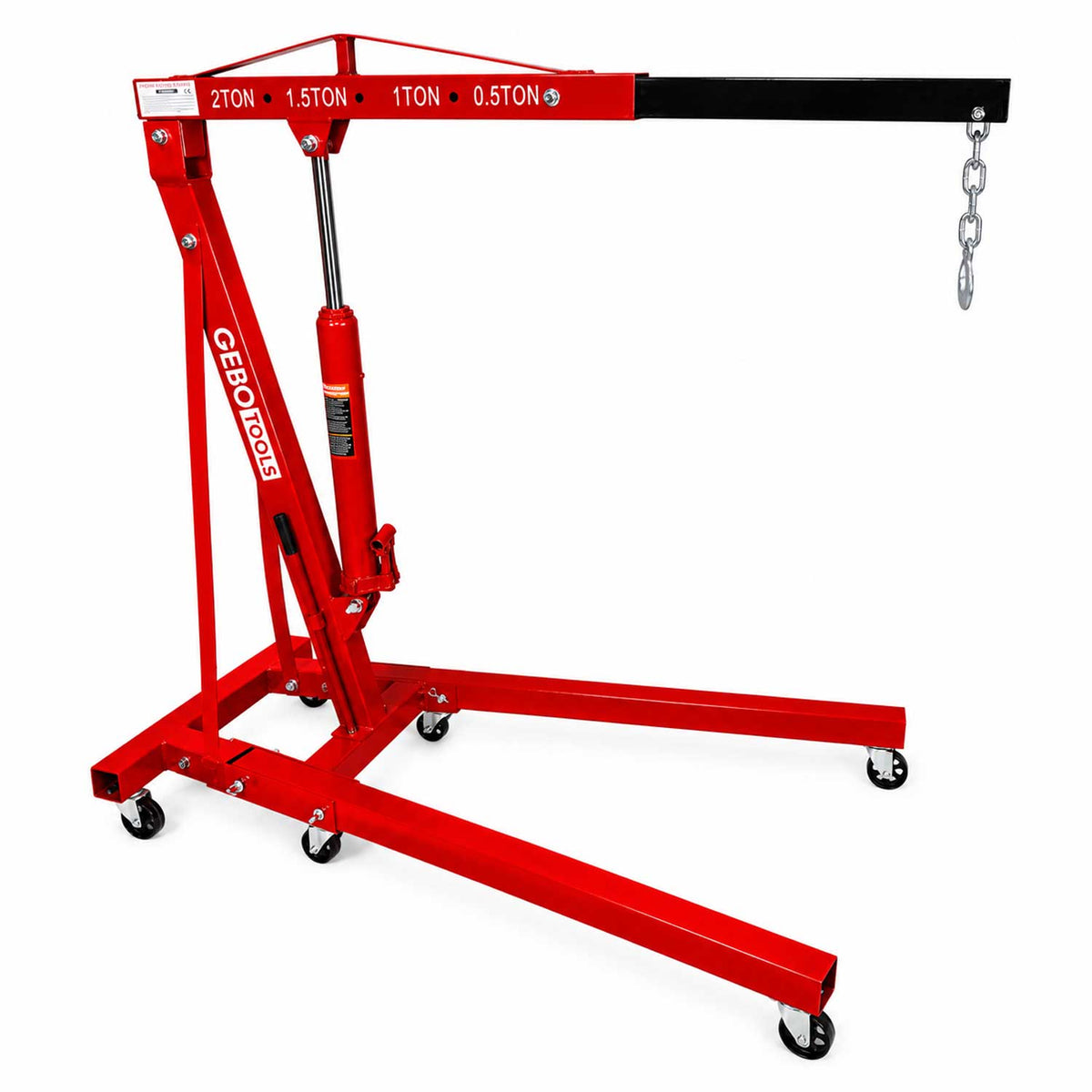 Dielenský hydraulický žeriav - žirafa 2t, skladací, Gebo Tools