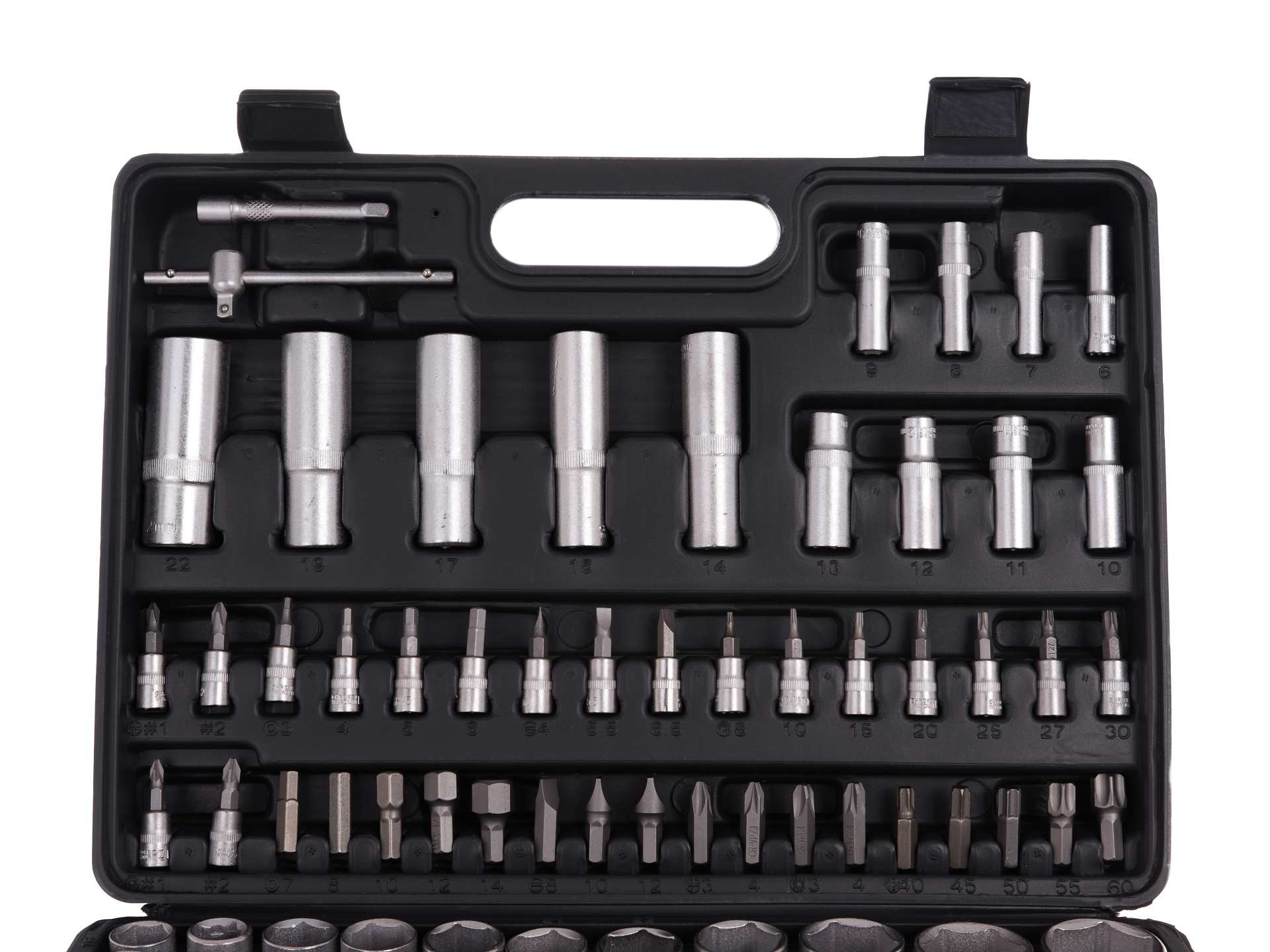 Gola sada náradia 108ks 1/4'' 1/2'' Cr-V Heidmann