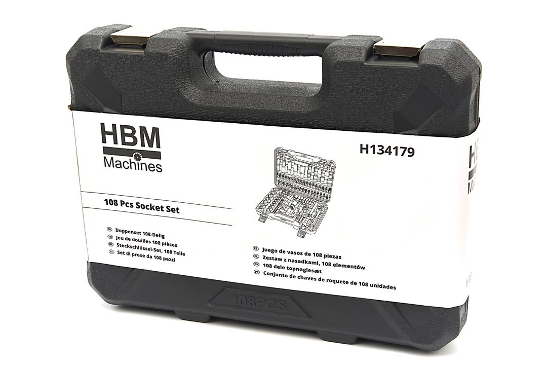Gola sada náradia 108ks 1/4'' 1/2'' HBM Machines