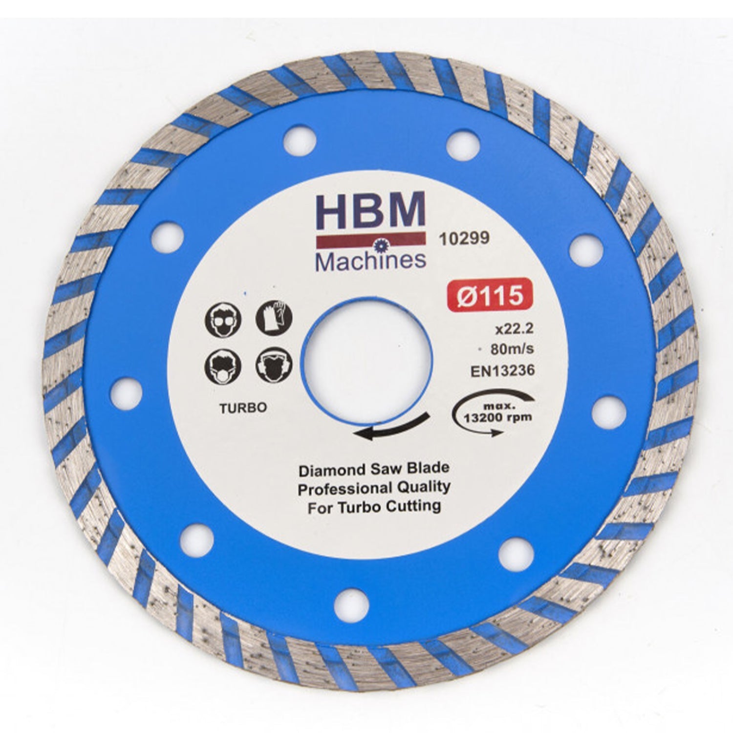 Diamantový rezný kotúč turbo 115mm HBM