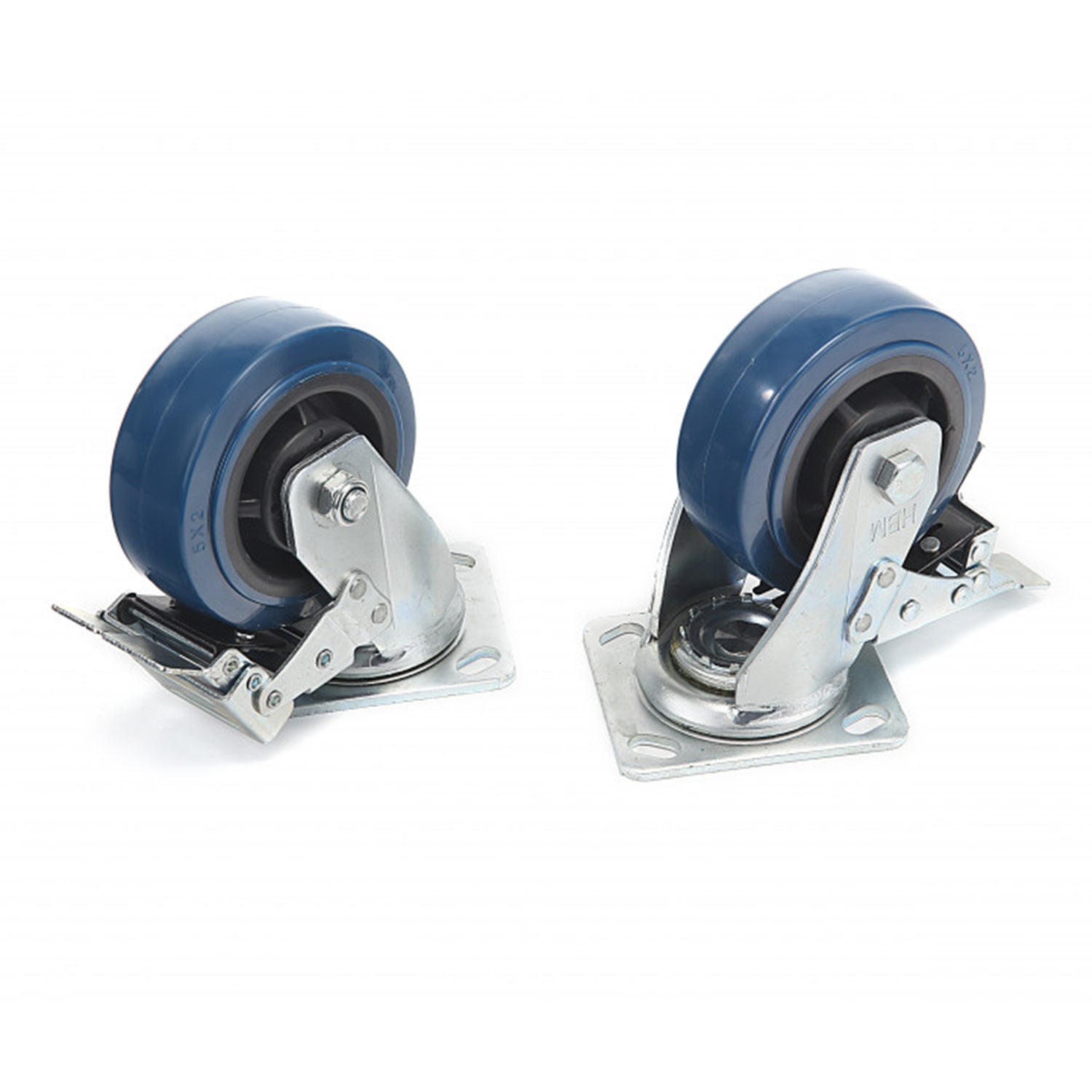 Sada 4 otočných koliesok s brzdou 150 mm 350 kg hbm