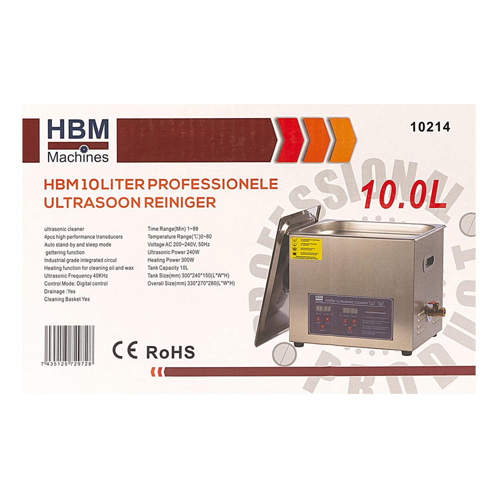 Ultrazvuková čistička 10l HBM
