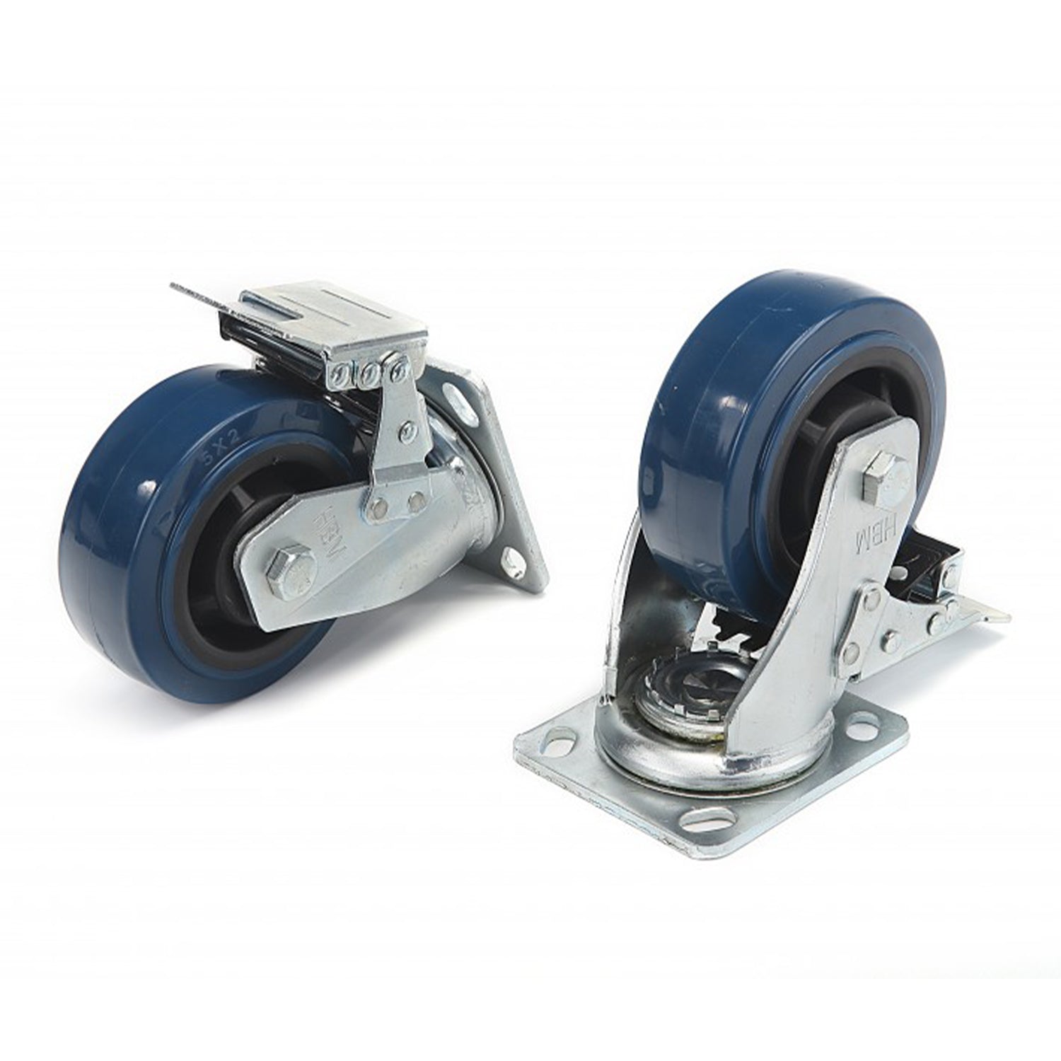 Sada 4 otočných koliesok s brzdou 150 mm 350 kg hbm