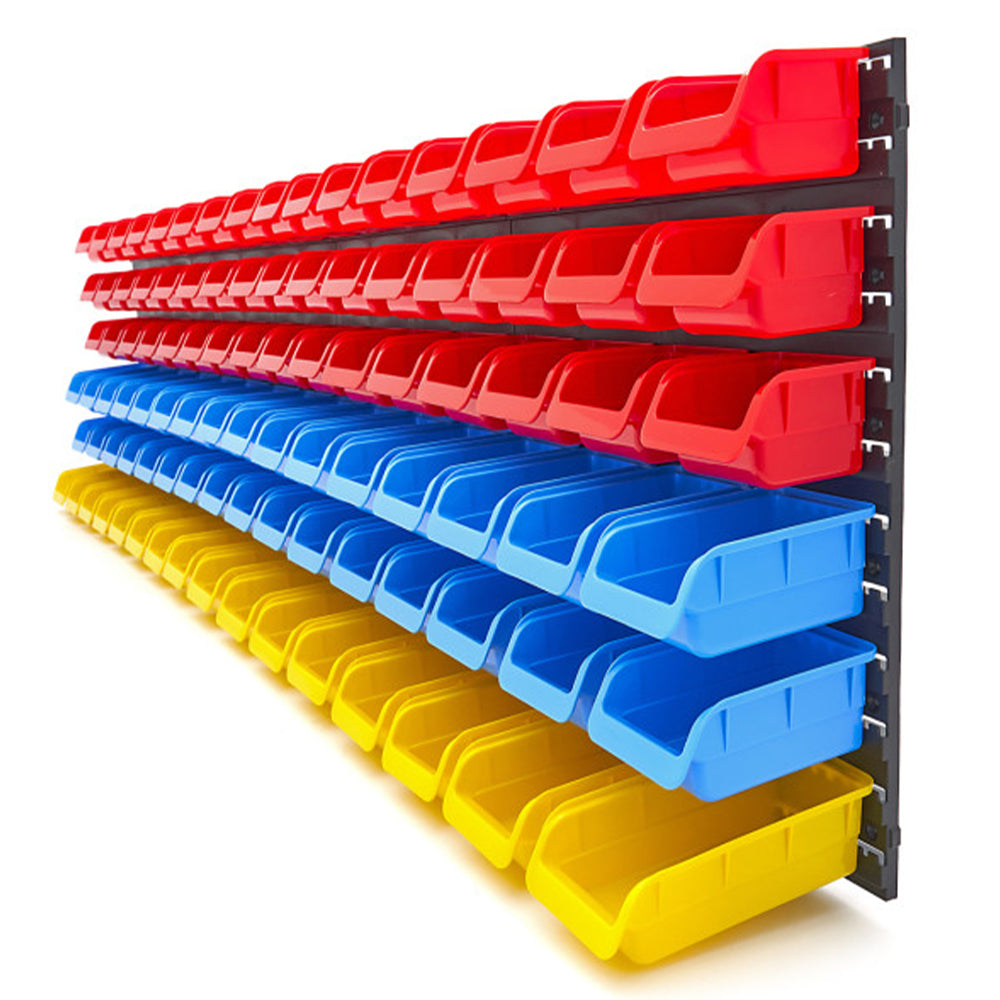 Panel na náradie - nástenný organizér 96 boxov HBM