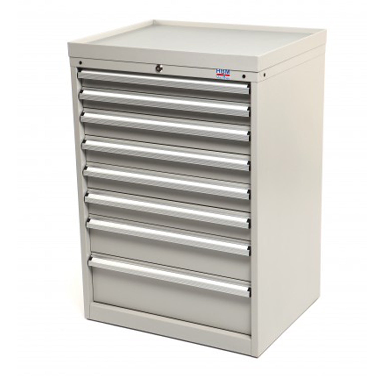 Dielenská skrinka na náradie profi s organizérom, 8 zásuviek 72 × 58 × 100cm HBM